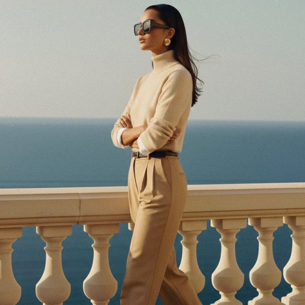 NWT (Med) Alexandra Pants Wool Tan Trousers